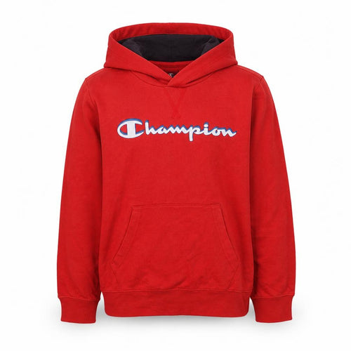 Champion Boys Red Pullover Hoodie 11-12 Years Graphic Logo Sweatshirt