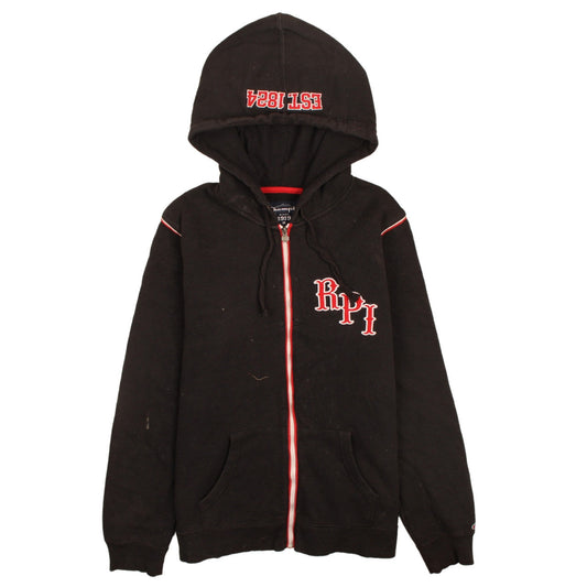 Champion Men's Black Full Zip RPI University Hoodie Size L
