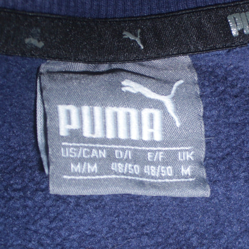 Puma Men's Blue Logo Crew Neck Pullover Sweatshirt Size M