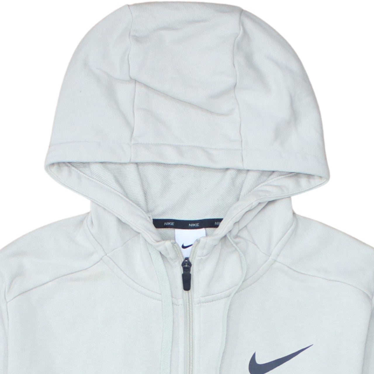 Nike Mens Grey Dri-FIT Full Zip Hoodie Sweatshirt Size M
