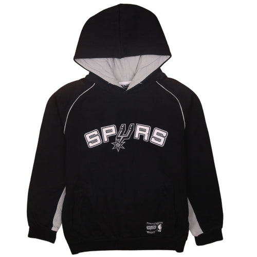 Champion Boys Black Spurs Pullover Hoodie 11-12 Years Fleece Lined