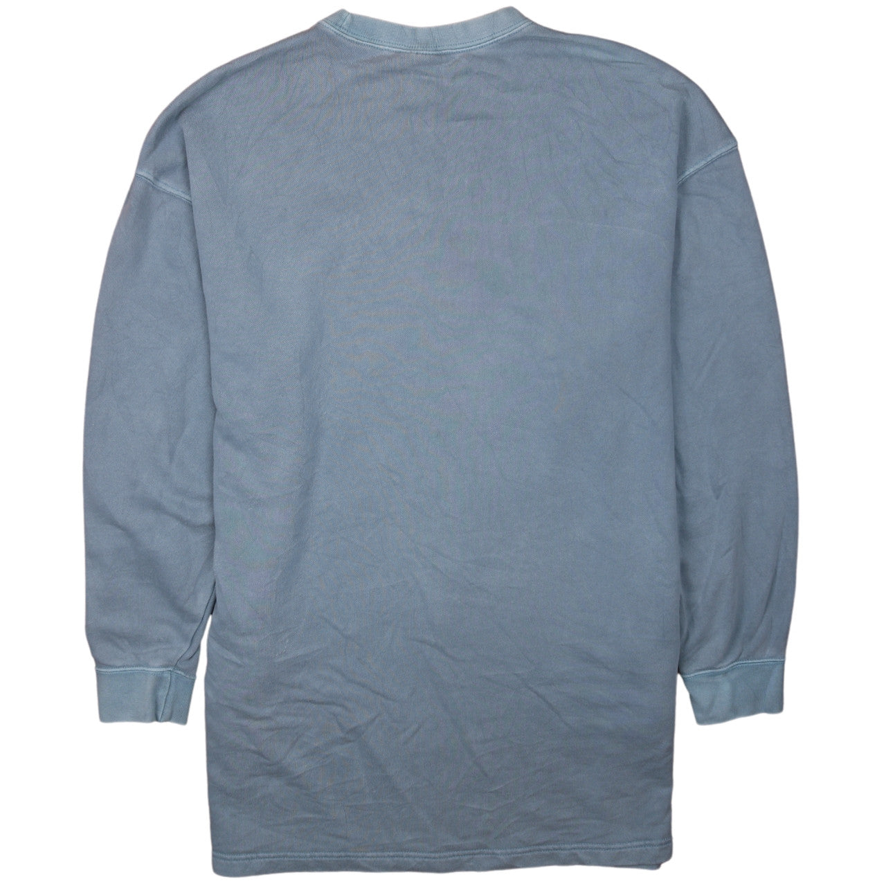 Nike Women's Blue Pullover Sweatshirt Medium Crew Neck Embroidered Logo