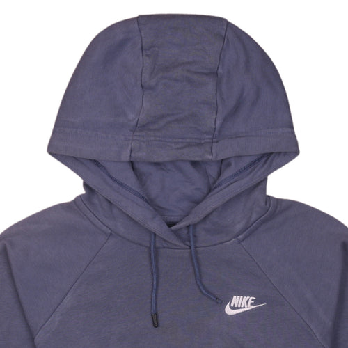 Nike Womens Blue Pullover Hoodie XS Hooded Sweatshirt