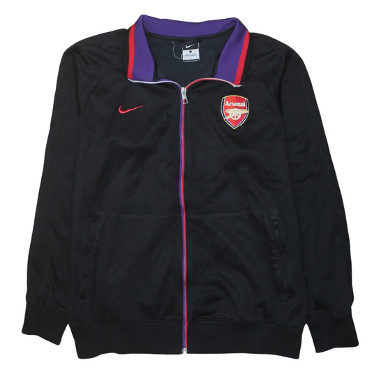 Nike Arsenal Men's Black Full Zip Sweatshirt L Football Top