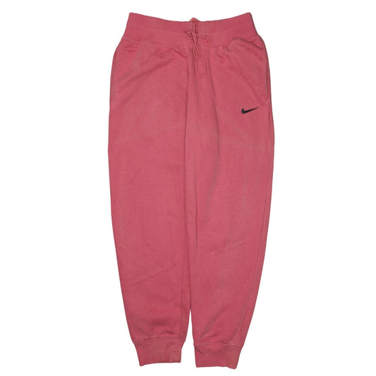 Nike Womens Pink Jogger Sweatpants M Fleece Cotton Blend