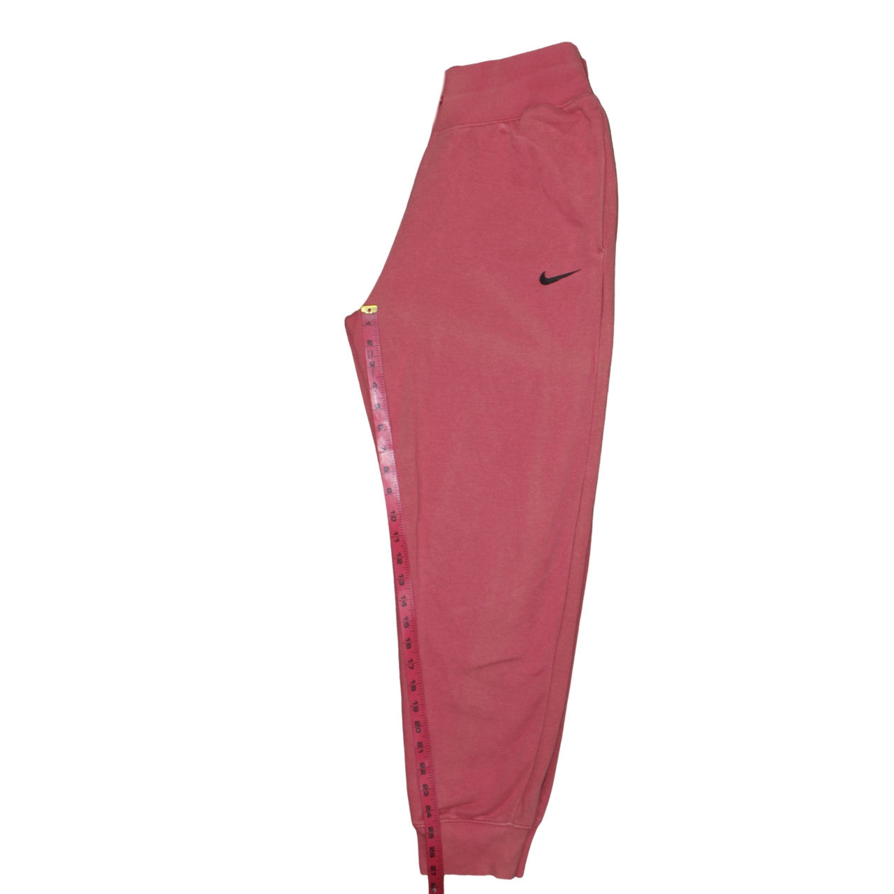 Nike Womens Pink Jogger Sweatpants M Fleece Cotton Blend