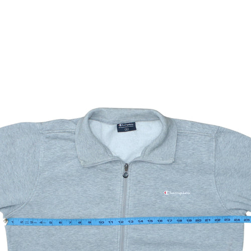 Champion Men's Grey XL Track Jacket Full Zip Fleece Activewear