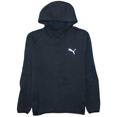 Puma Men's Blue XL Hooded Track Jacket with Reflective Logo