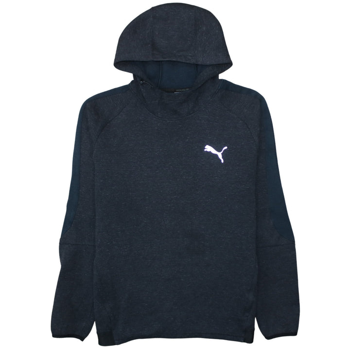 Puma Men's Blue XL Hooded Track Jacket with Reflective Logo