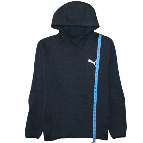 Puma Men's Blue XL Hooded Track Jacket with Reflective Logo