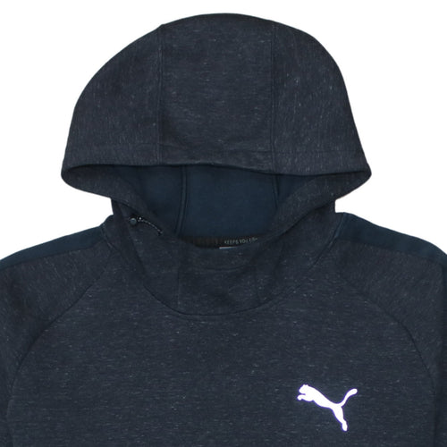 Puma Men's Blue XL Hooded Track Jacket with Reflective Logo
