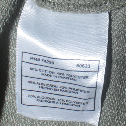 Reebok Teens Green Pullover Hoodie L 14-16 Cotton Blend