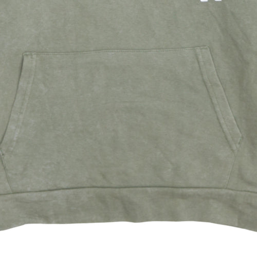 Reebok Teens Green Pullover Hoodie L 14-16 Cotton Blend