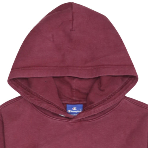 Champion Boys Burgundy Hoodie 11-12 Years Pullover Fleece Logo Casual