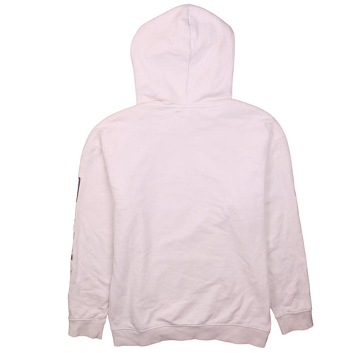 Vans Men’s White Pullover Hoodie Small Logo Graphic Fleece