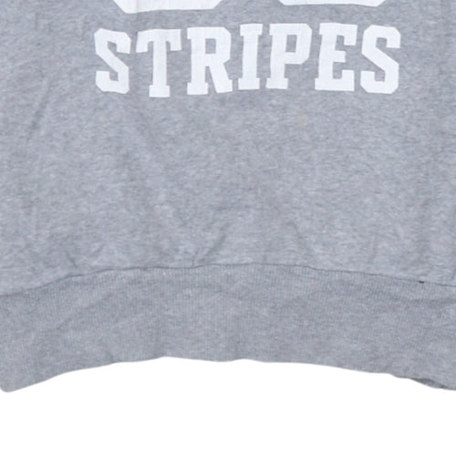 Adidas Womens Grey Pullover Hoodie Small 'The Brand with the 03 Stripes'