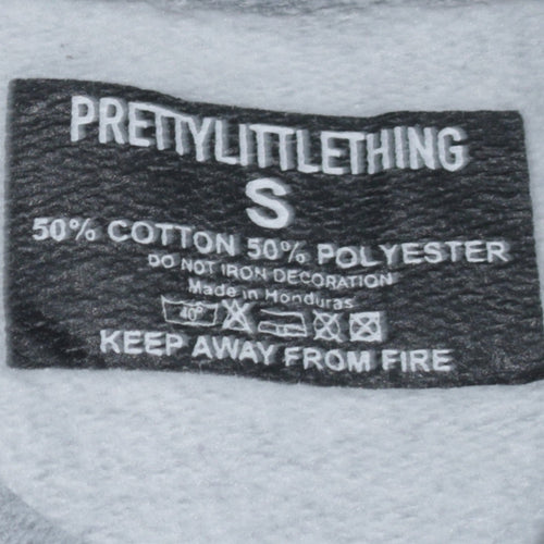 PrettyLittleThing Women’s Grey California West Coast Pullover Sweatshirt Size S