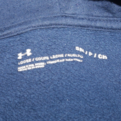 Under Armour Men's Blue Pullover Hoodie Small Fleece Sportswear