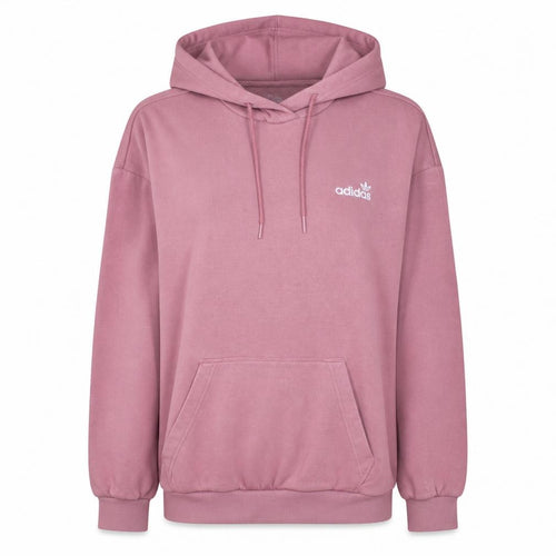 Adidas Womens Pink Pullover Hoodie Size 10 Logo Hooded Sweatshirt