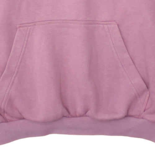 Adidas Womens Pink Pullover Hoodie Size 10 Logo Hooded Sweatshirt