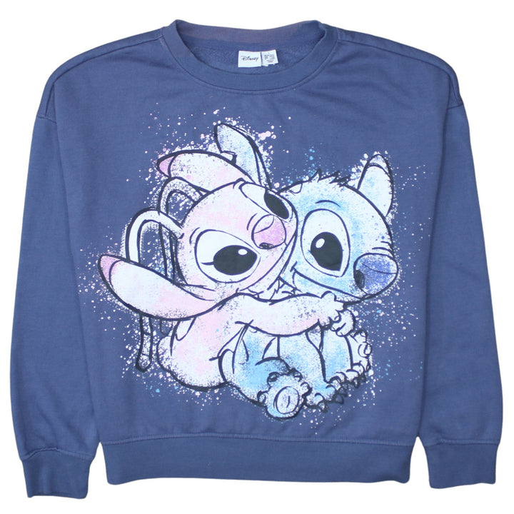 Disney Primark Womens Blue Lilo & Stitch Sweatshirt Size S 10/12