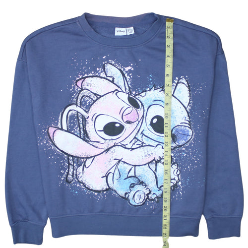 Disney Primark Womens Blue Lilo & Stitch Sweatshirt Size S 10/12
