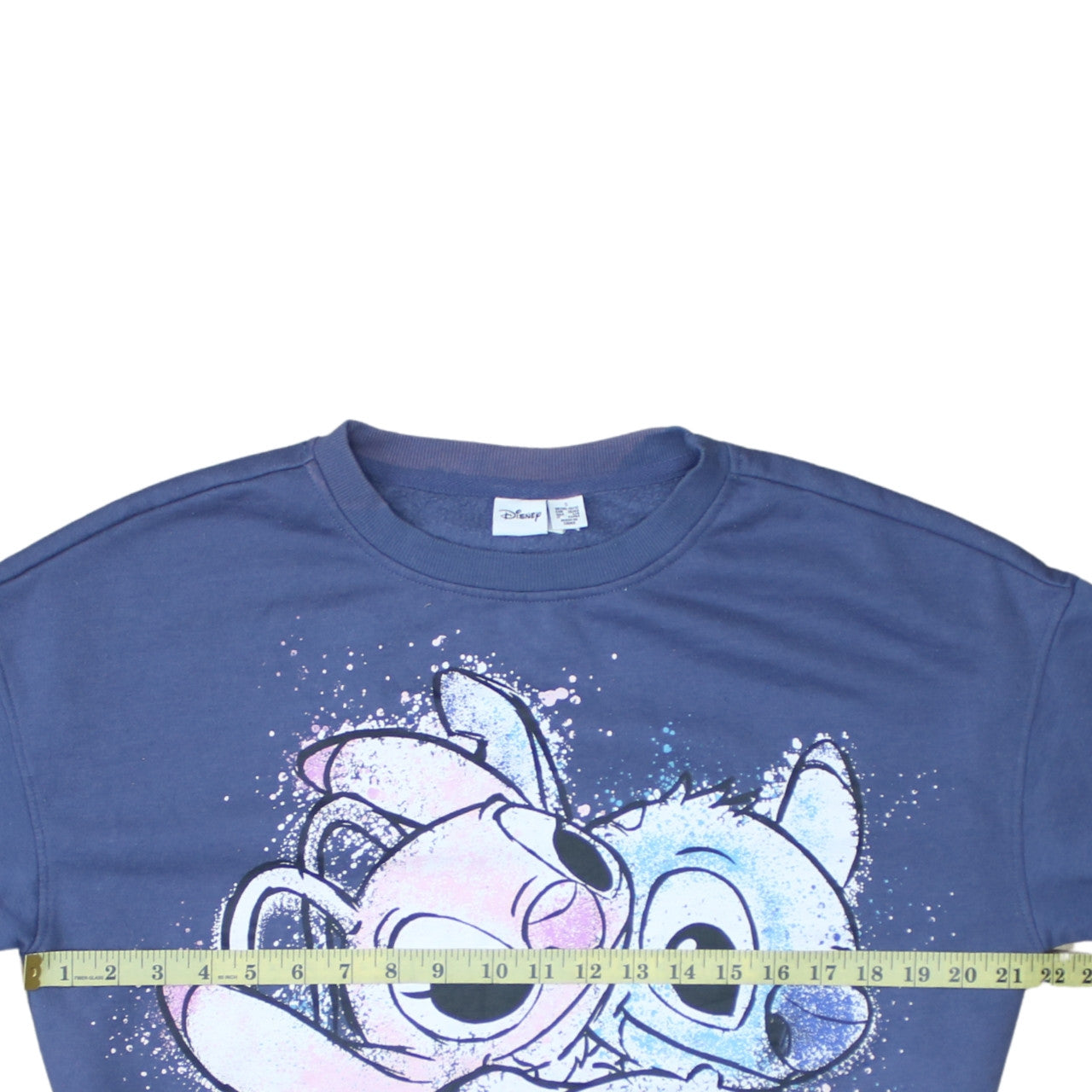 Disney Primark Womens Blue Lilo & Stitch Sweatshirt Size S 10/12