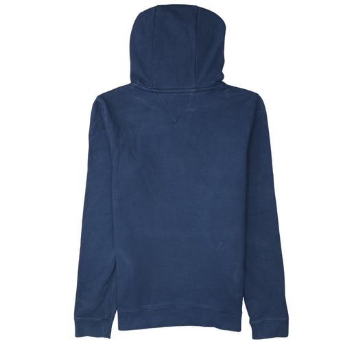 Tommy Hilfiger Boys Blue Pullover Hoodie Size 176 Logo Cotton Sweatshirt