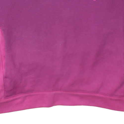 Puma Women's Pink Pullover Hoodie Size 12 Cotton Blend Casual