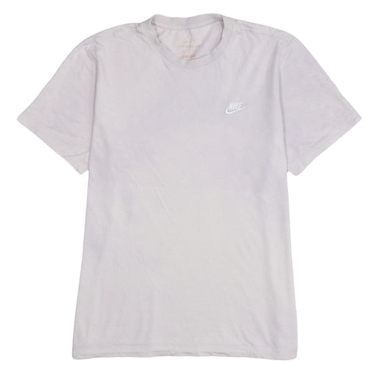 Nike Men's White Crew Neck Short Sleeve Cotton T-Shirt Size M