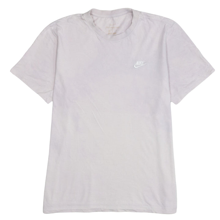 Nike Men's White Crew Neck Short Sleeve Cotton T-Shirt Size M