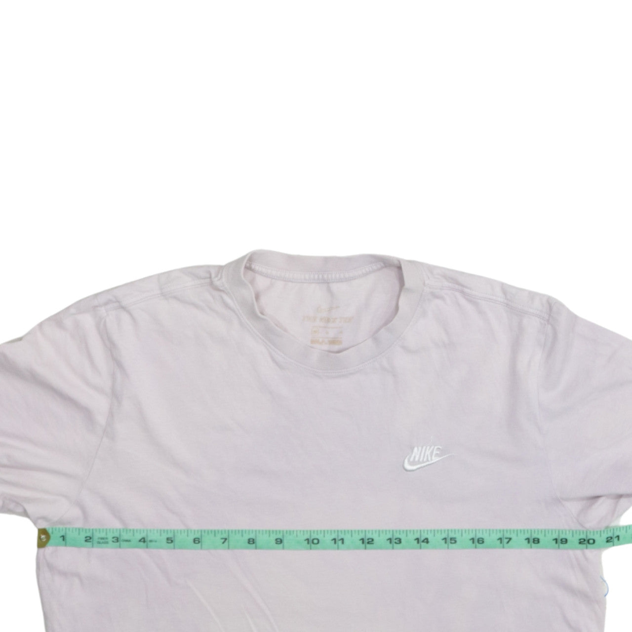Nike Men's White Crew Neck Short Sleeve Cotton T-Shirt Size M