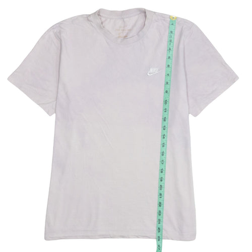 Nike Men's White Crew Neck Short Sleeve Cotton T-Shirt Size M
