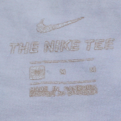 Nike Men's White Crew Neck Short Sleeve Cotton T-Shirt Size M
