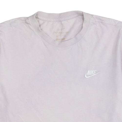 Nike Men's White Crew Neck Short Sleeve Cotton T-Shirt Size M