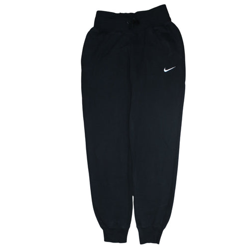 Nike Womens Black Small Jogger Sweatpants with Drawstring Waist