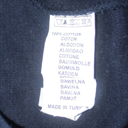Hugo Boss Men's Black 2XL Henley Sweatshirt Collared Classic Fit