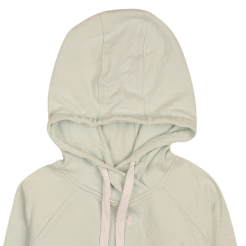Under Armour Men’s Ivory Pullover Hoodie Size S Relaxed Fleece