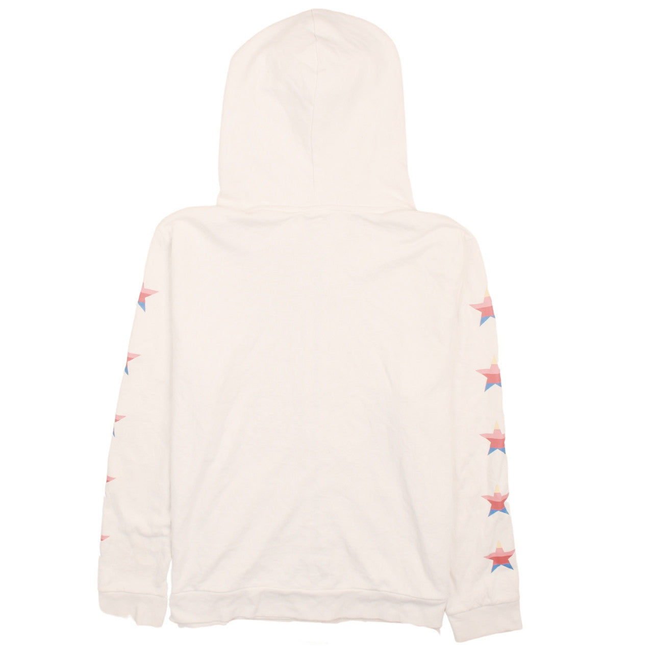 GAP Men’s White XL Full Zip Hoodie with Star Sleeves