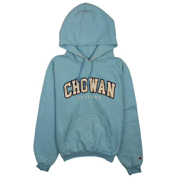Champion Mens Blue Small Pullover Hoodie Chowan College Graphic