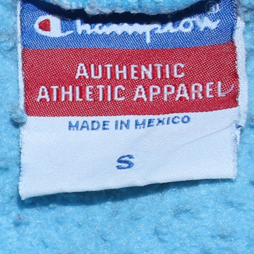 Champion Mens Blue Small Pullover Hoodie Chowan College Graphic