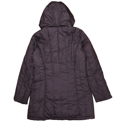 Nautica Men's Black L Hooded Long Puffer Coat Winter Warm