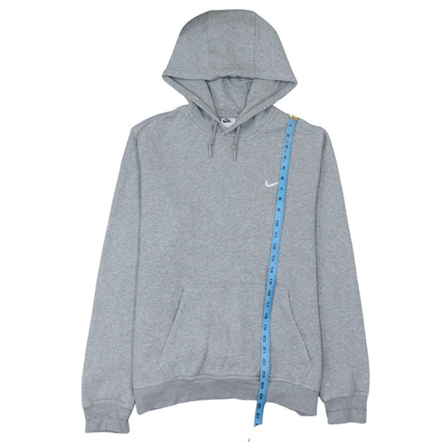 Nike Men's Grey Pullover Hoodie Size L Regular Fit Fleece