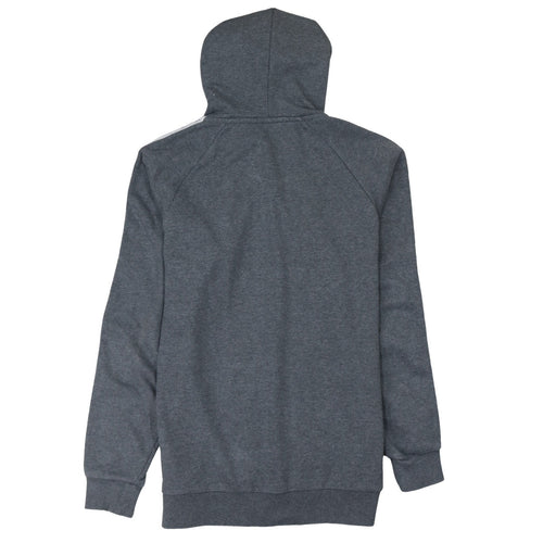 Adidas Men Grey Full Zip Hoodie Size M Regular Fit Sportswear