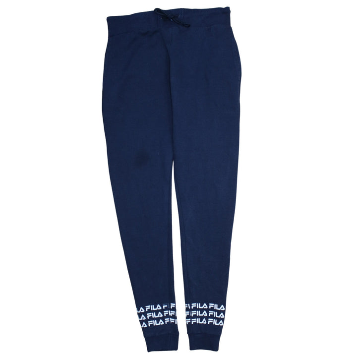 FILA Men's Blue XL Jogger Trousers Fleece Activewear Pants