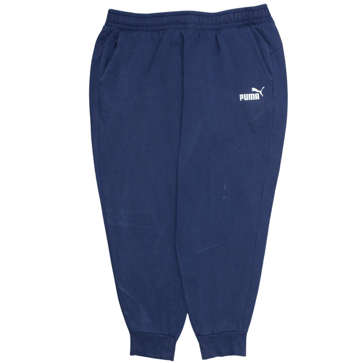 Puma Men's Blue 2XL Fleece Jogger Sweatpants with Pockets