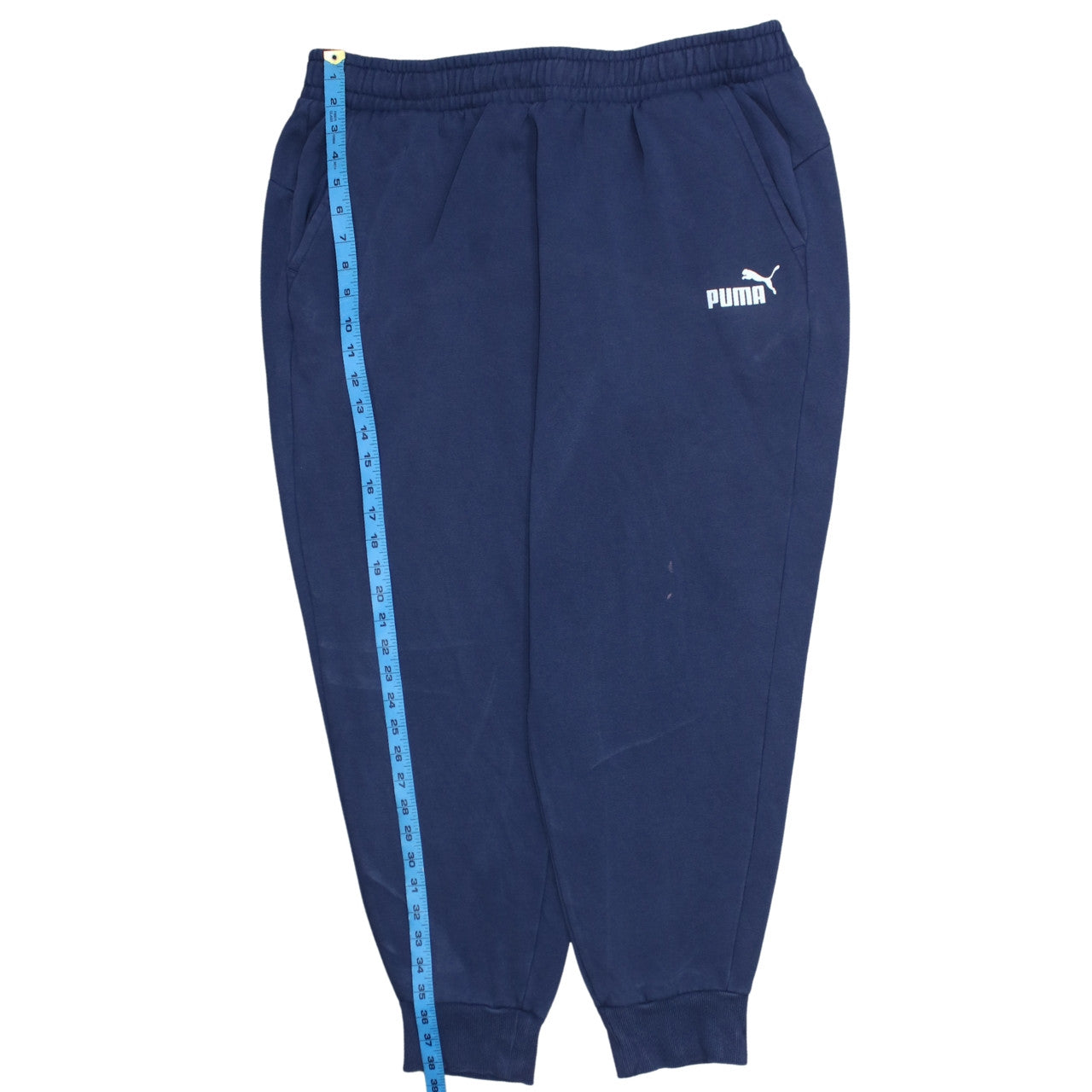 Puma Men's Blue 2XL Fleece Jogger Sweatpants with Pockets