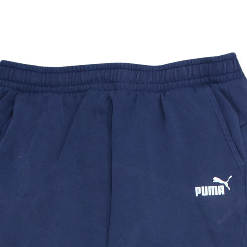 Puma Men's Blue 2XL Fleece Jogger Sweatpants with Pockets