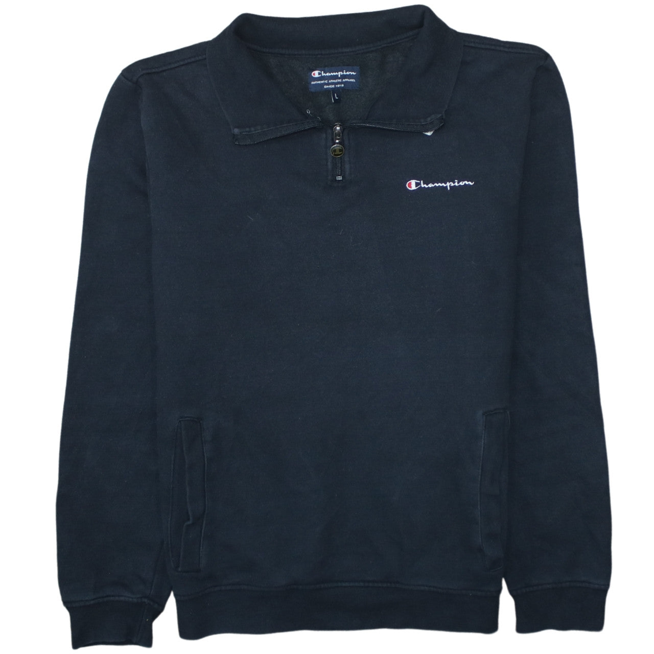 Champion Women’s Black 1/4 Zip Pullover Sweatshirt L