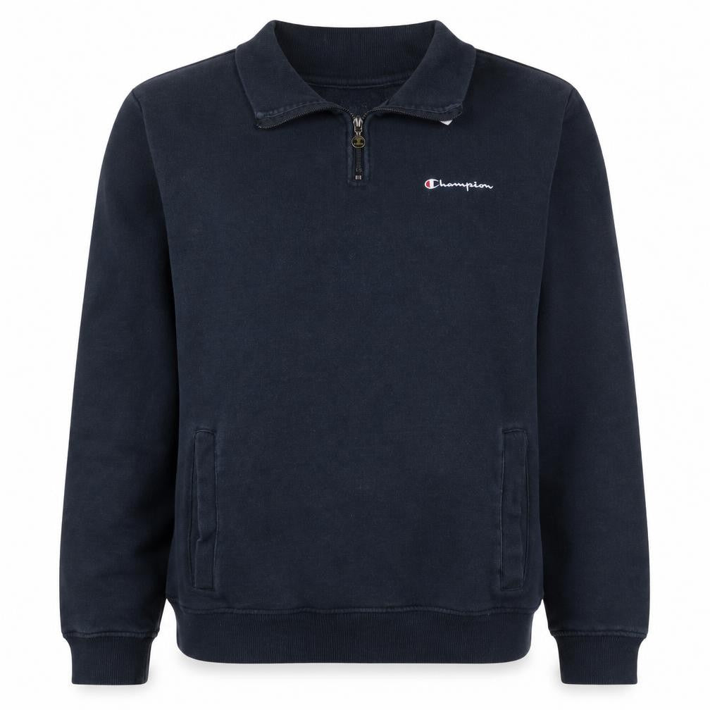 Front view of Champion Women’s Black 1/4 Zip Pullover Sweatshirt L